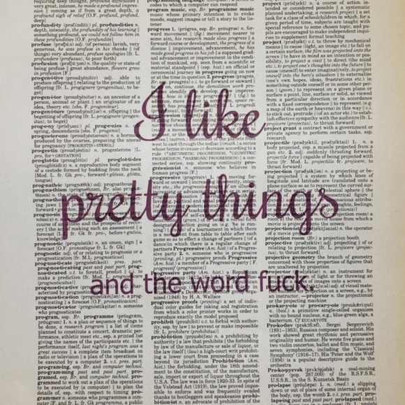 Other - PRETTY THINGS AND... Framed Print